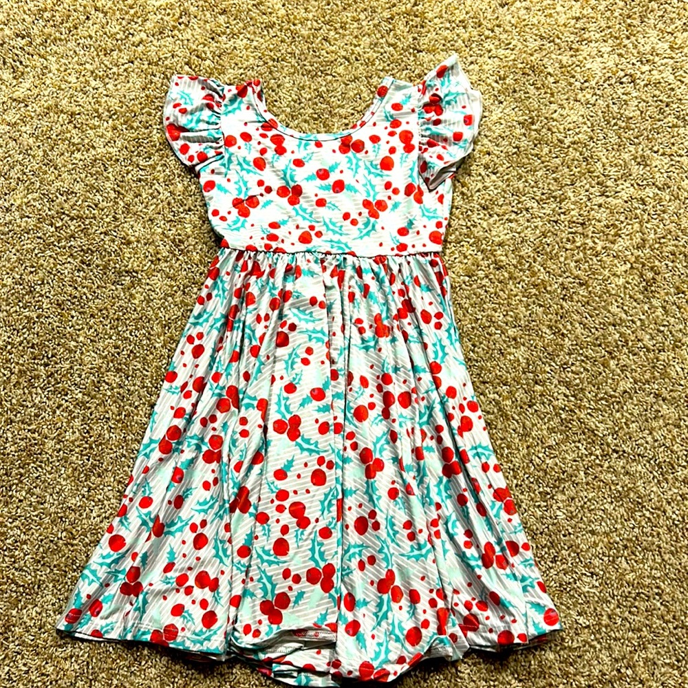 DDS flutter sleeve dress